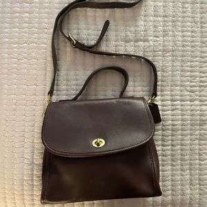 Coach vintage manor bag in Mahogany